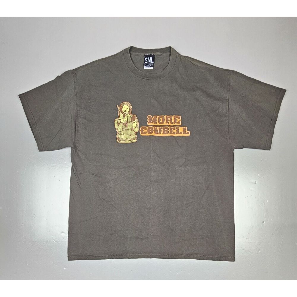 MORE COWBELL Will Farrell T-Shirt Mens‎ XL. 2006 Saturday Night Live T V Promo